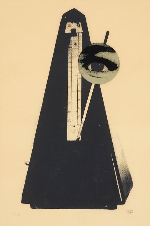 MAN RAY, färgserigrafi, signerad med blyerts E. A.