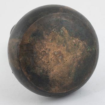 Hugo Elmqvist, patinated bronze, Stockholm, Art Nouveau, early 20th century.