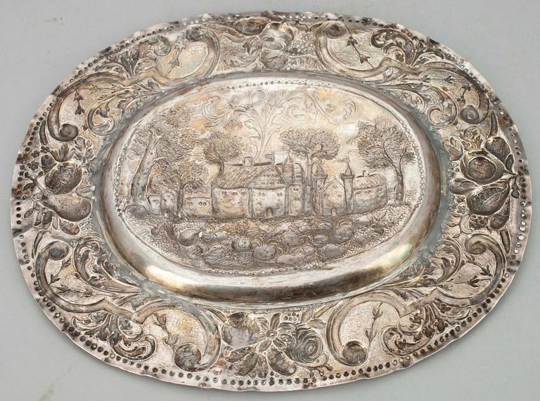 PRESENTERFAT, Barock, silver, 1700-tal.