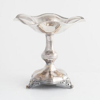 Gustaf Möllenborg, skål på fot, silver, Stockholm, 1856.