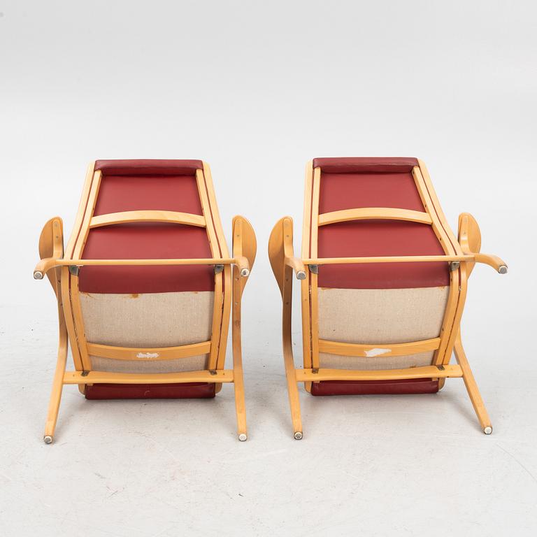 Yngve Ekström, a pair of 'Laminett' armchairs, Swedese.