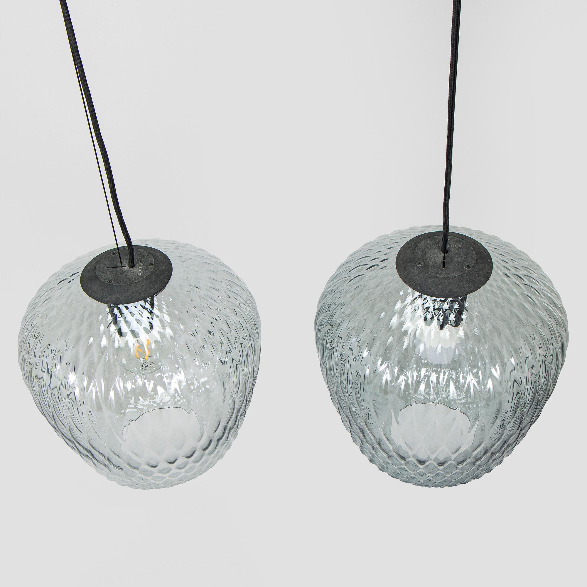 Samuel Wilkinson, a pair of “Blown” pendant lights, &Tradition.