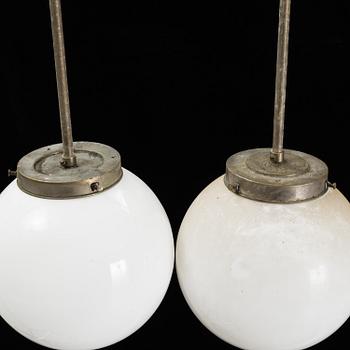 A pair of 1940s ceiling light.