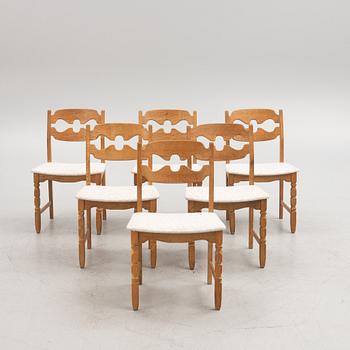 Henning Kjaerulf, stolar 6 st "Razor Blade", Danmark, 1900-talets andra hälft.