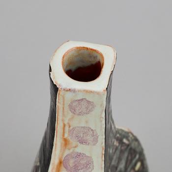 Carl-Harry Stålhane, a faience vase, Rörstrand, Sweden 1950's.