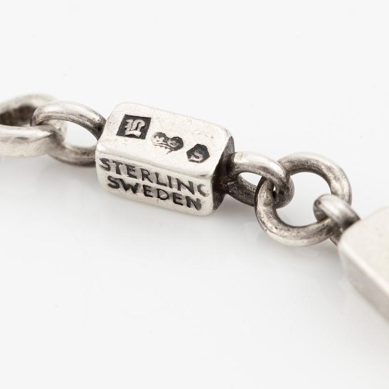 Wiwen Nilsson collier/armband och örhängen, silver.
