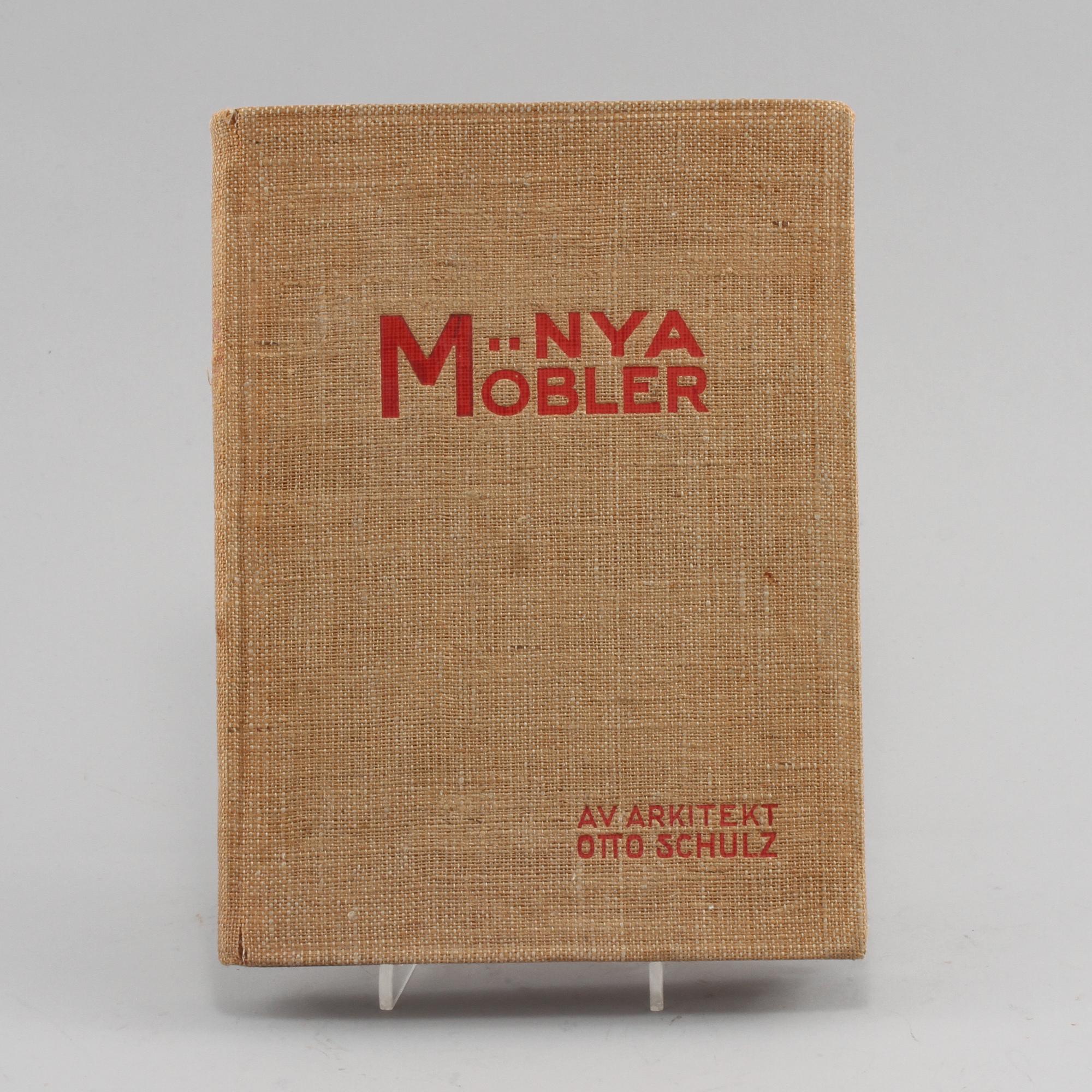 BOK, "Nya Möbler", Otto Schulz, Eget Förlag, Josef Bergendahls Boktryckeri, Göteborg, 1913.
