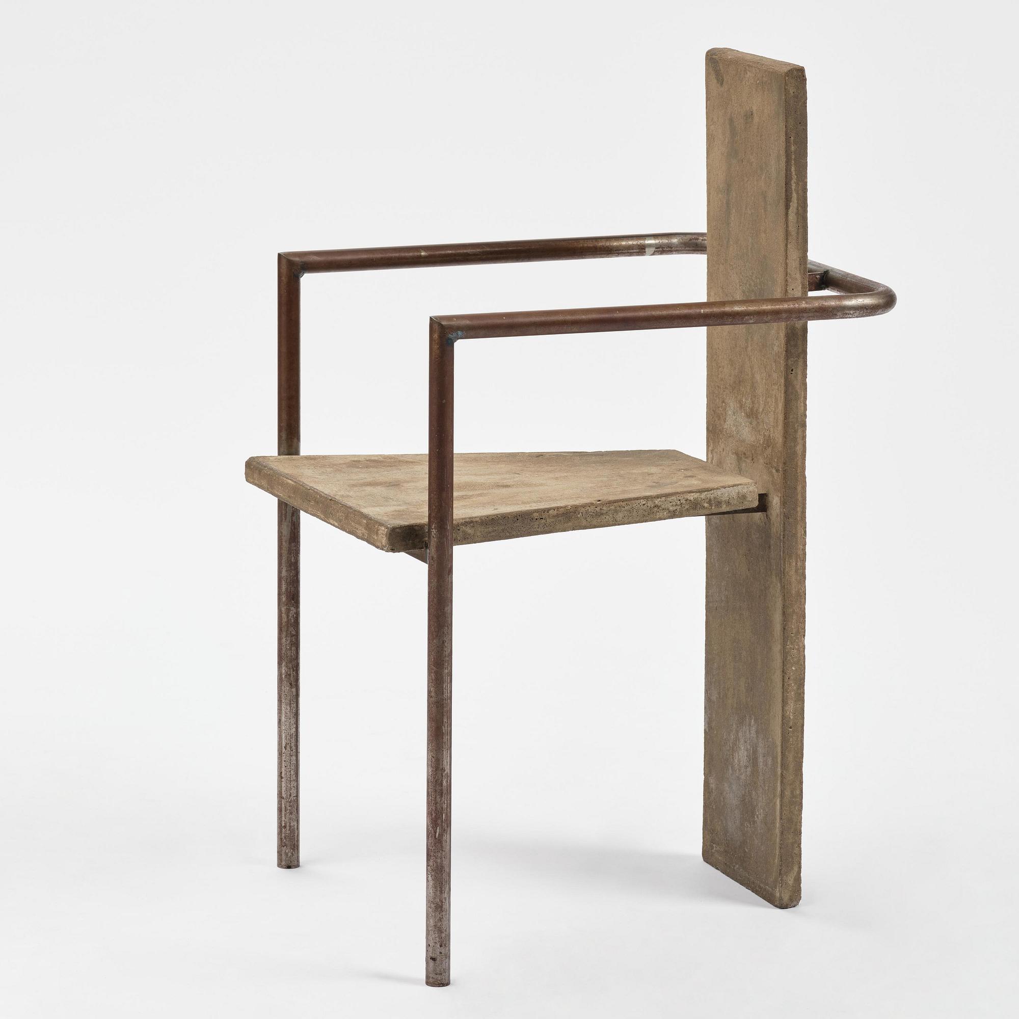 Jonas Bohlin, karmstol, "Concrete", provex, Källemo, Värnamo, efter 1981.