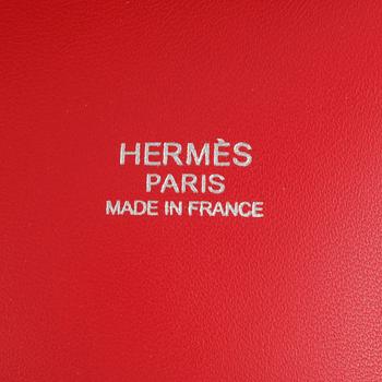HERMÈS, a pink coral leather bag.