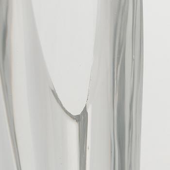 Aimo Okkolin, konstglas, , "Svärdslilja", signerad Riihimäen Lasi  Oy, Aimo Okkolin, Riihimäen Lasi Oy.