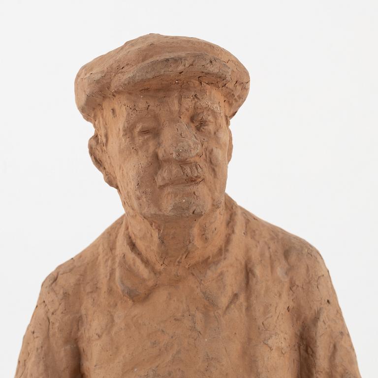 Liss Eriksson, skulptur, terrakotta, signerad, daterad och numrerad. Höjd 29,5 cm.