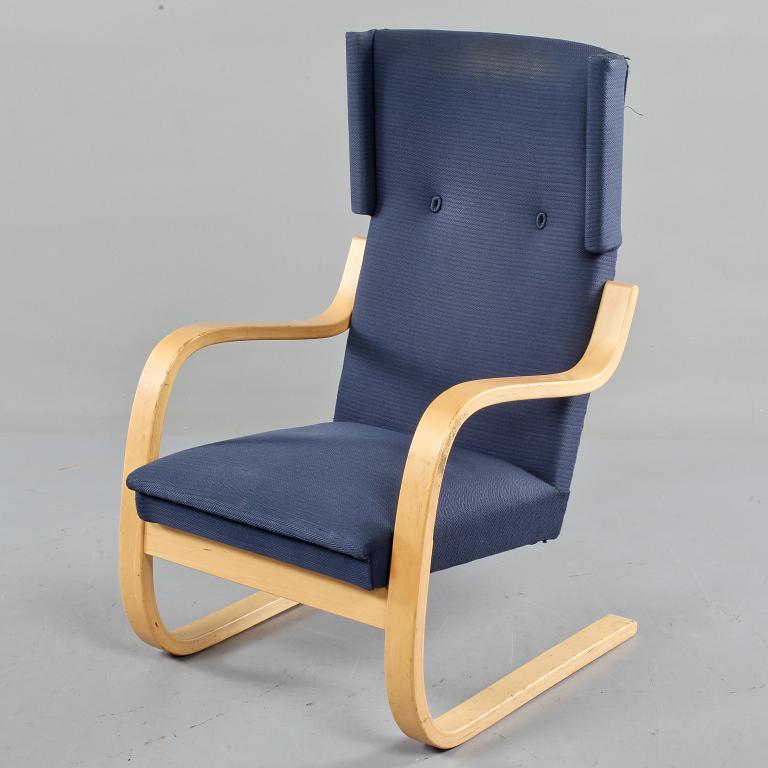 FÅTÖLJ, "modell 401", Alvar Aalto, Artek, modellen formgiven 1947.