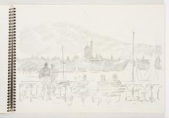 Lotte Laserstein, 4 skissböcker med blyertsteckningar.