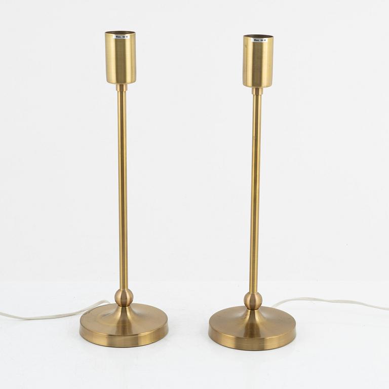 Josef Frank, a pair of modell 2569 table lamps, Firma Svenskt Tenn, Sweden.