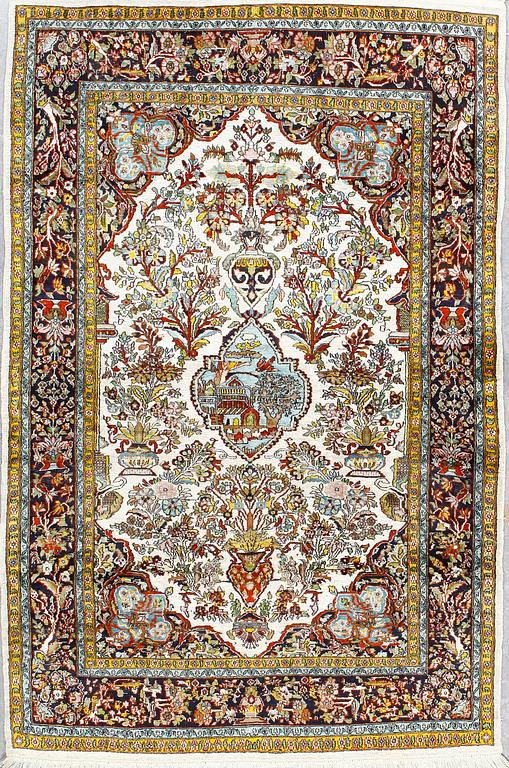 MATTA, Kashmir, mercerisera bomull, figural, ca 180x122 cm.