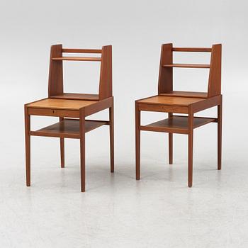 Sven Engström & Gunnar Myrstrand, sängbord med hylla, ett par, "Dixie, Tingströms, Bra Bohag", 1950/60-tal.