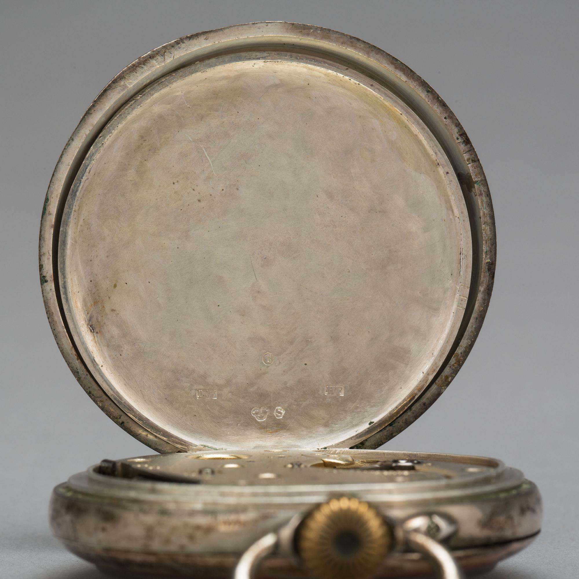 FICKUR, Halda, silver, omkring 1920.