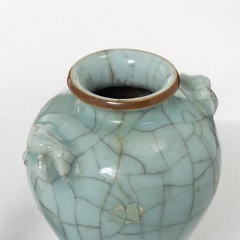 Two Chinese vases, Qing dynasty, 19th century.
