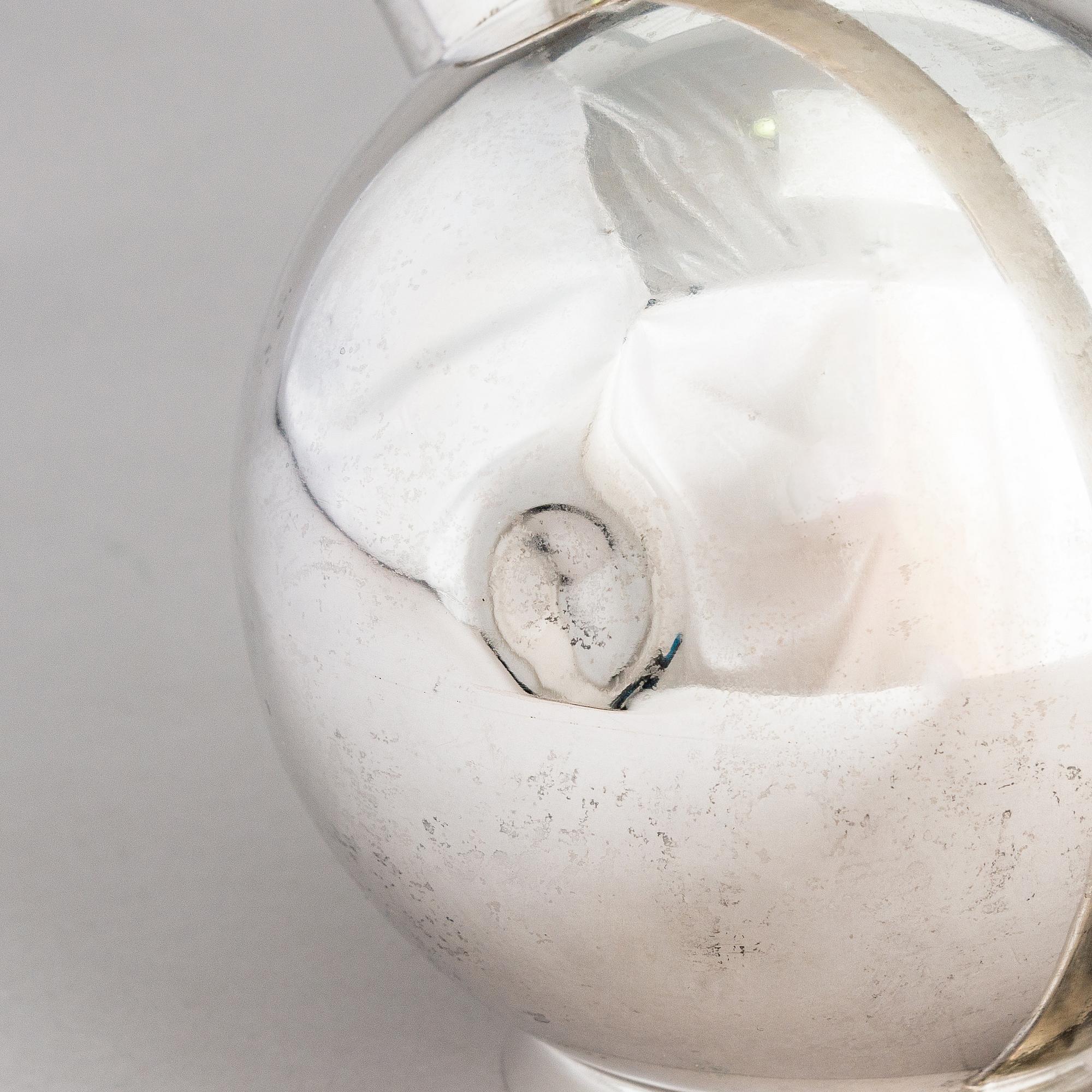 Sylvia Stave, a silver cocktail shaker, marked PV, Finnish control mark Tillander, Helsinki, 1955.