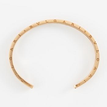 Bulgari bangle "B.Zero1" 18K gold and steel.
