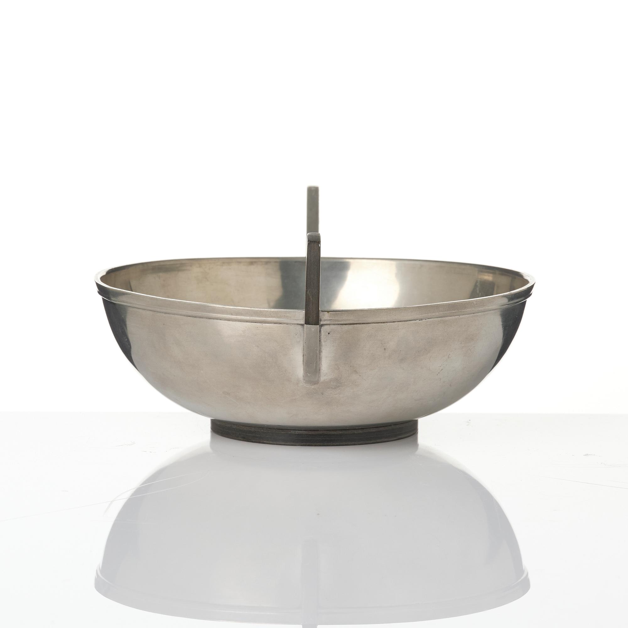 Guldsmedsaktiebolaget (GAB), tobacco jar and bowl, Stockholm, 1930s.