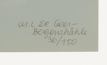 Marie-Louise Ekman, silkscreen in colours, 1971, signed 36/150.