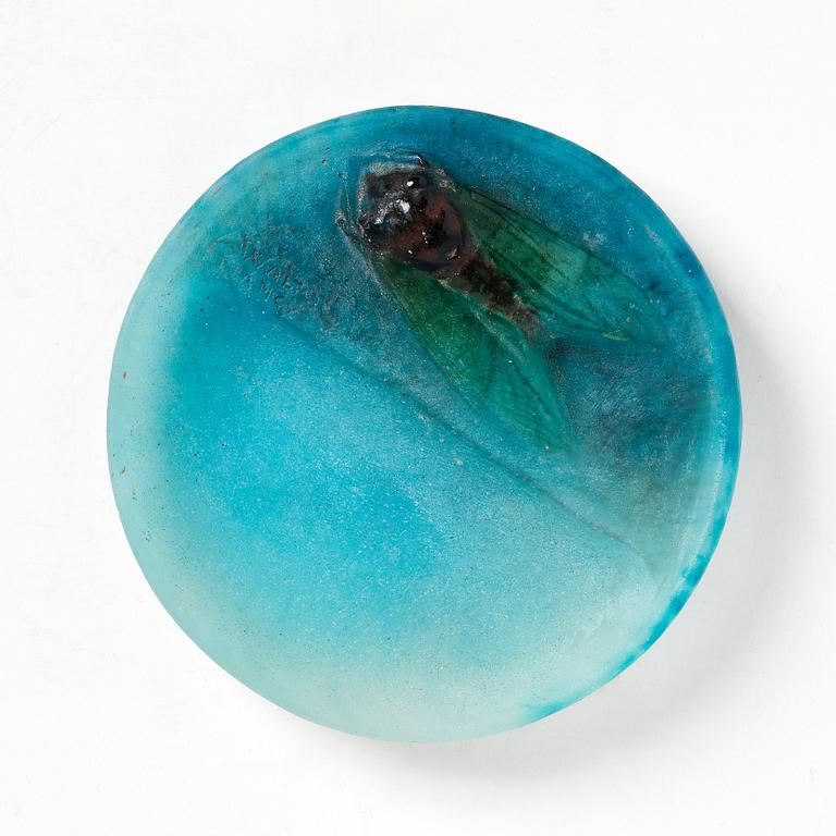Amalric Walter, a pâte de verre dish, Nancy, France 1920s.