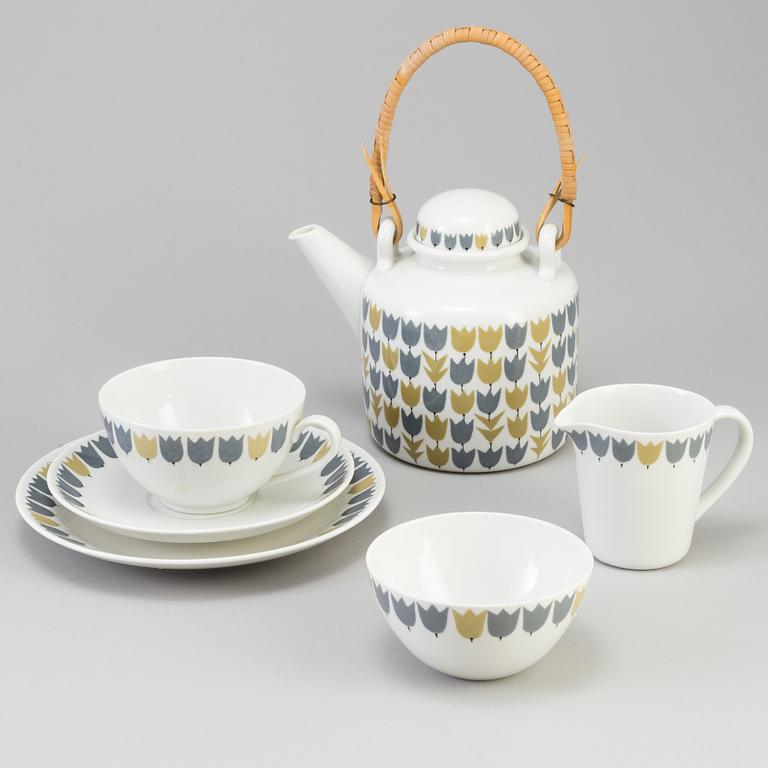 TESERVIS, 20+6 delar, porslin, "Party", Rörstrand, 1950/60-tal.