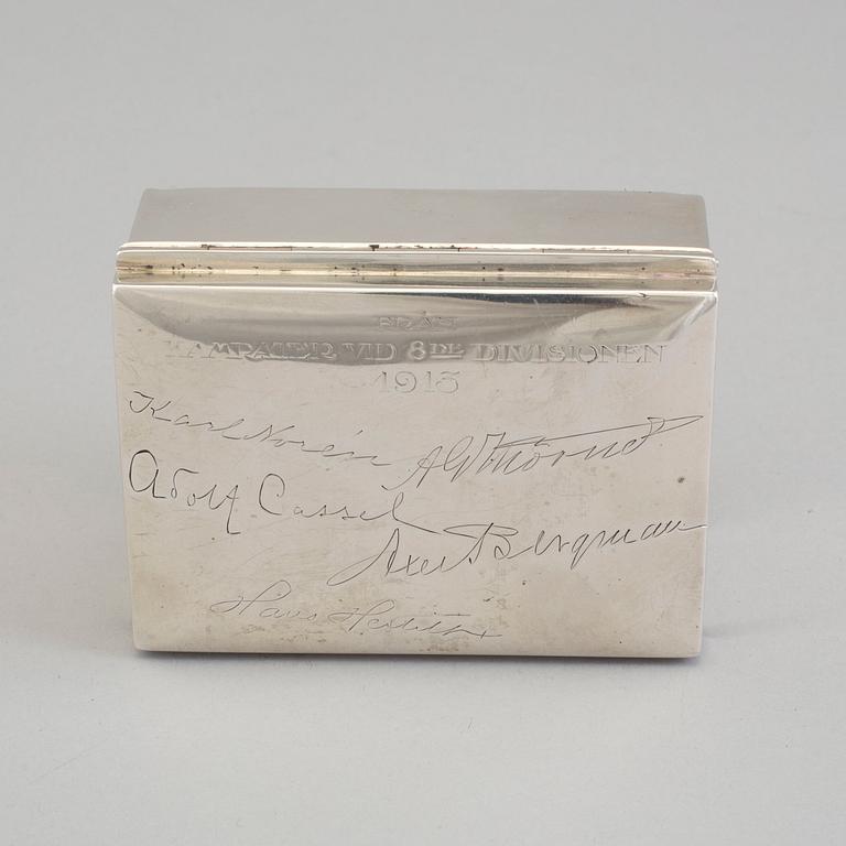 an early 20th century silver box by K Andersson Stockholm.