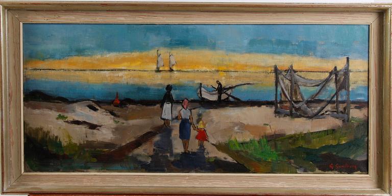 OKÄND KONSTNÄR, olja på duk, sign.