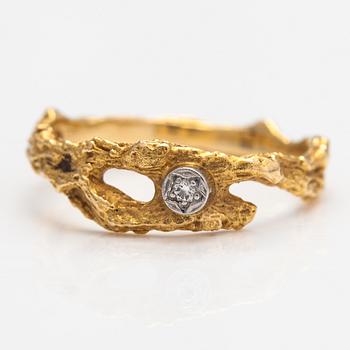 Björn Weckström, Ring "Diamantdamm", 18K guld och diamant ca. 0.02 ct. Lapponia 2009.