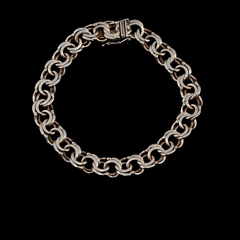 ARMLÄNK, sterlingsilver, Guldfynd, Solna. Vikt 18 g.