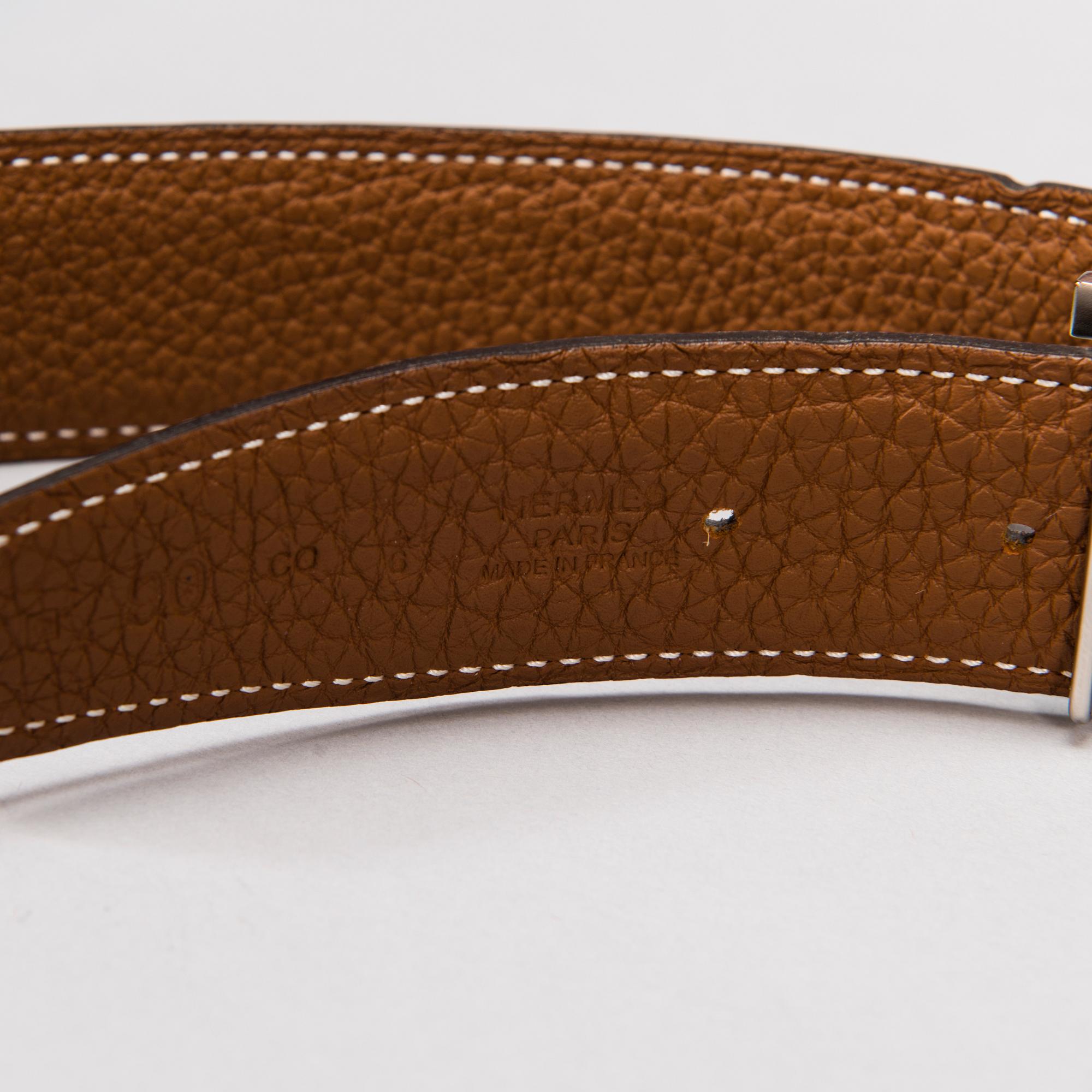 HERMÈS, BÄLTE, storlek 90.