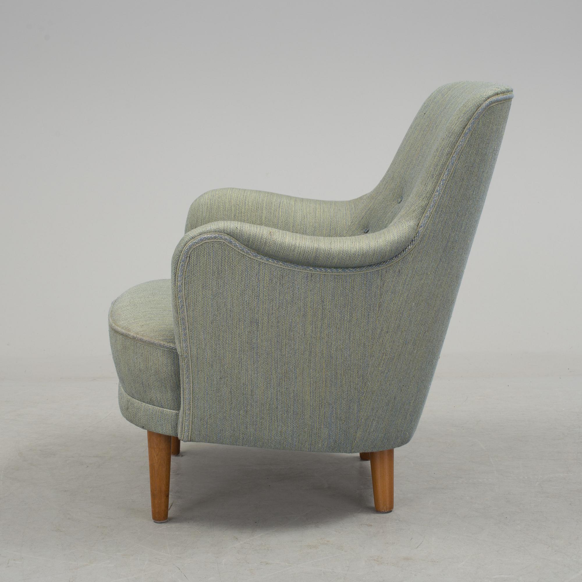 CARL MALMSTEN, fåtölj, "Samsas", 1900-talets andra hälft.