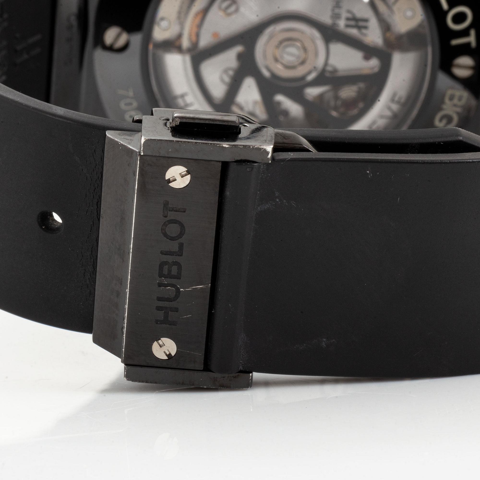 Hublot, Big Bang Ice, chronograph, wristwatch, 44 mm.