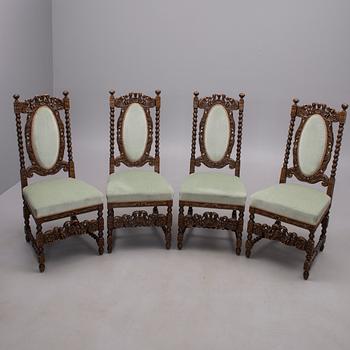 STOLAR, 4 st, barockstil, 1920-tal.