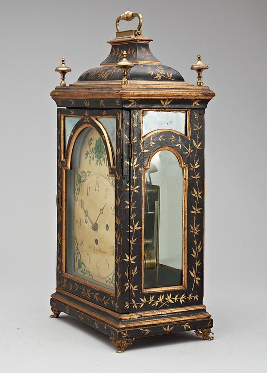 A Swedish 18th century table clock by N. Berg, clockmaker in Stockholm 1751-94.