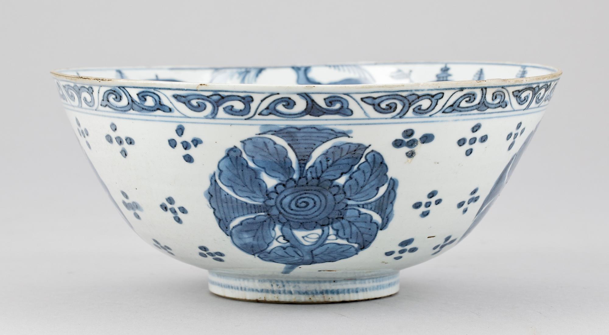 SKÅL, porslin, Kina troligen 1800-tal.