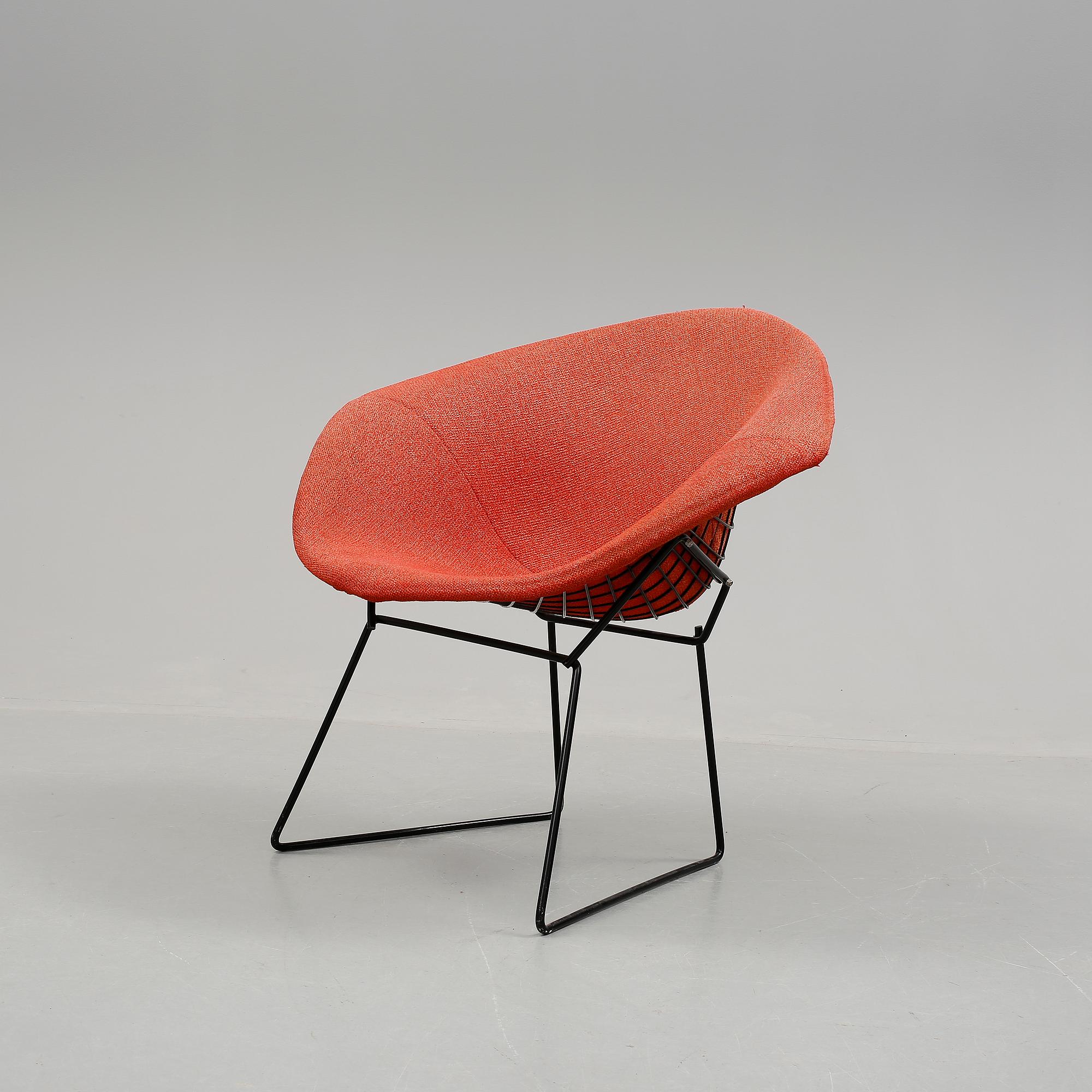 STOL, "Diamond chair", Harry Bertoia, 1900-talets andra hälft.