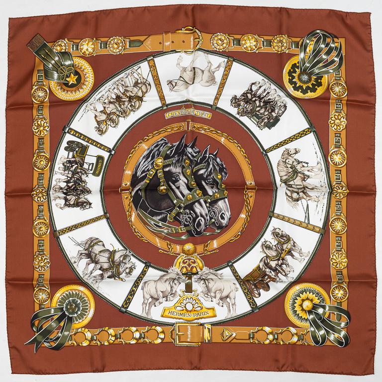 Hermès, scarf, "Chevaux de Trait".