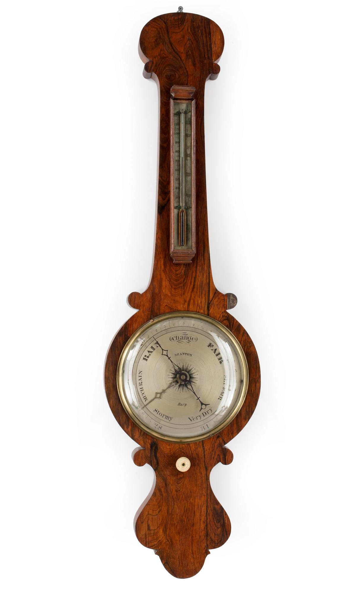 BAROMETER, märkt Spanton, England, 1800-talets första hälft.