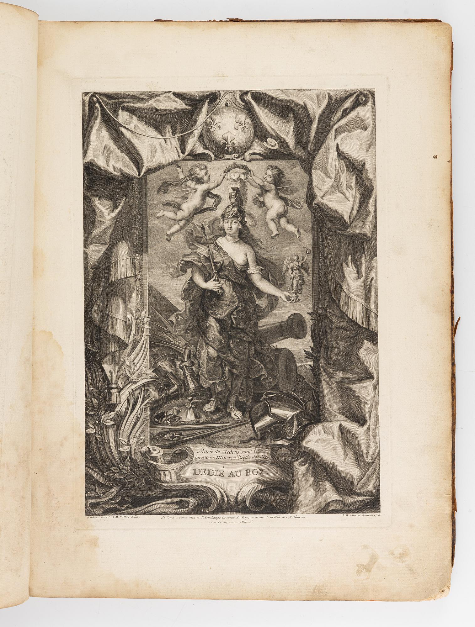 La Gallerie du Palais du Luxembourg peinte par Rubens. Paris, 1710.