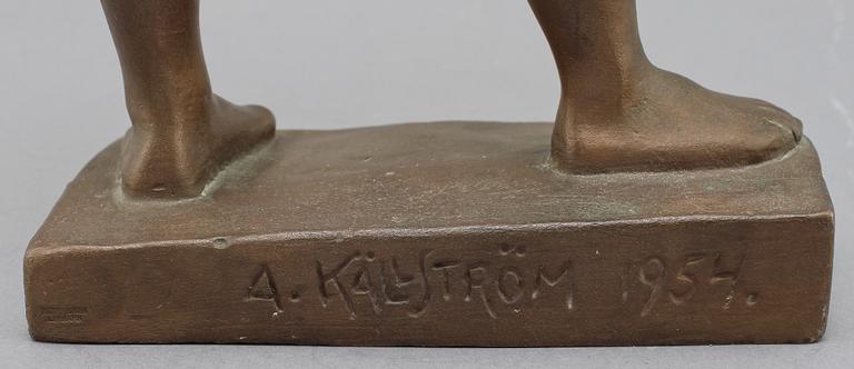 ARVID KÄLLSTRÖM, brons, skulptur sign o dat 1954.