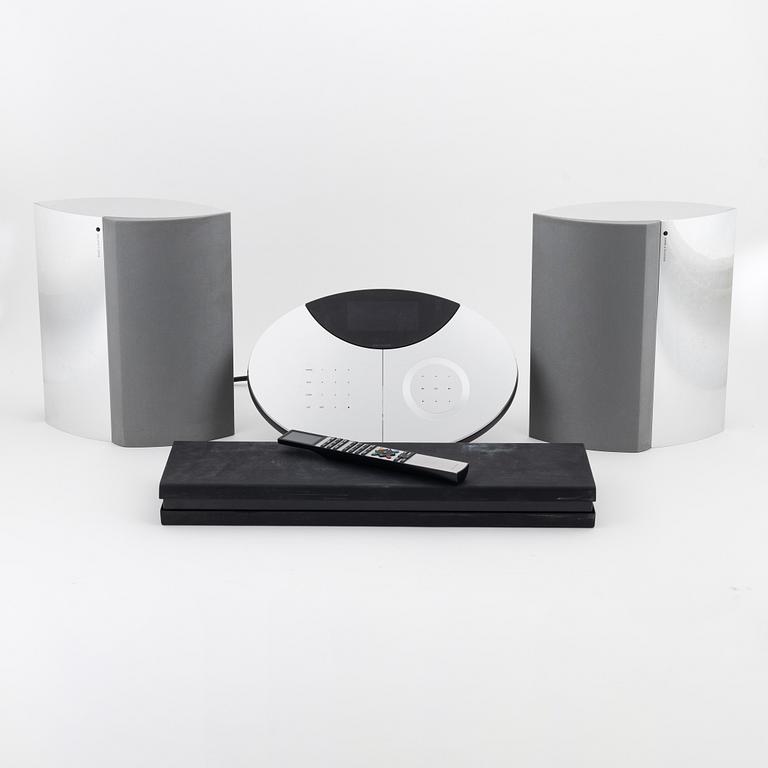 Bang & Olufsen, stereo center and loud speakers, 21st century.
