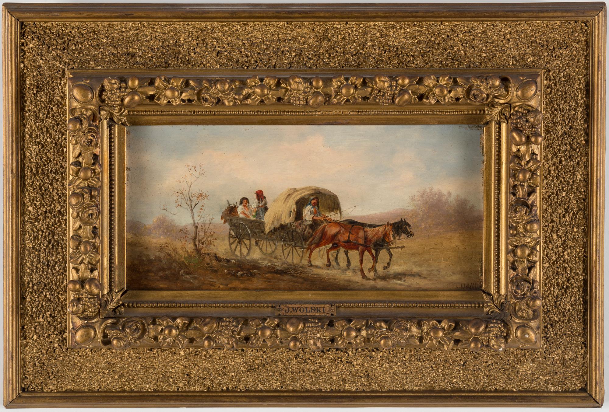 Oil on canvas, signed J Wolski.