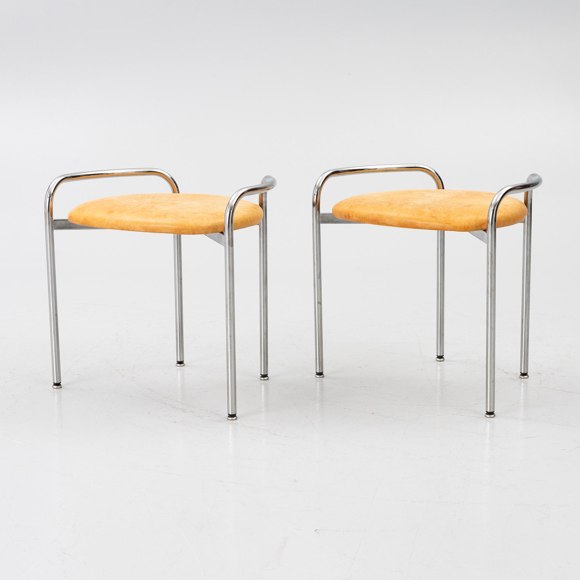 Karl-Johan Hjerling, stools, a pair, 2000s.