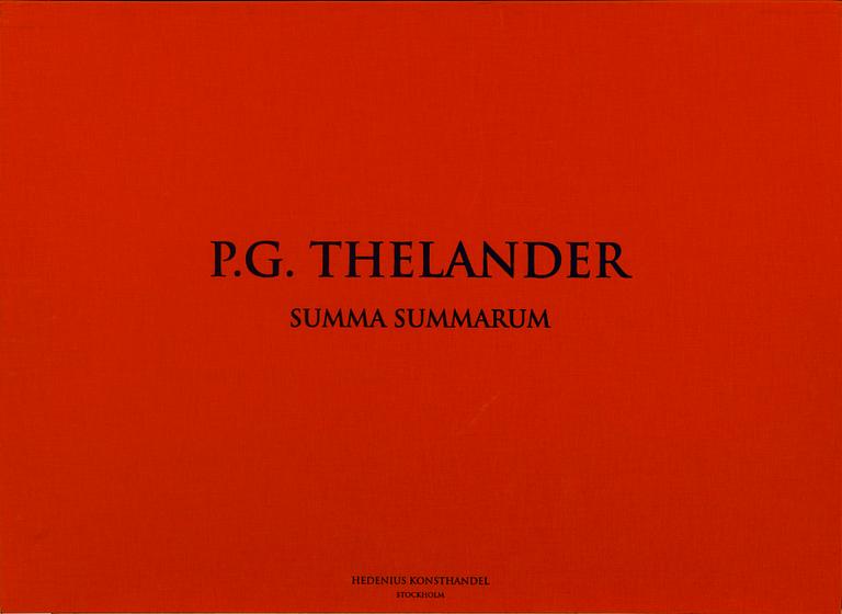 PG THELANDER, 5 litografier, mapp "Summa Summarum" 38/175 Hedenius konsthandel 2012.