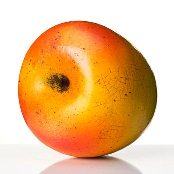 Hans Hedberg, a faience sculpture of an apple, Biot, France.