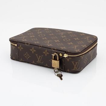 Louis Vuitton, a monogram canvas, jewellery box 'Poche Monte-Carlo'.