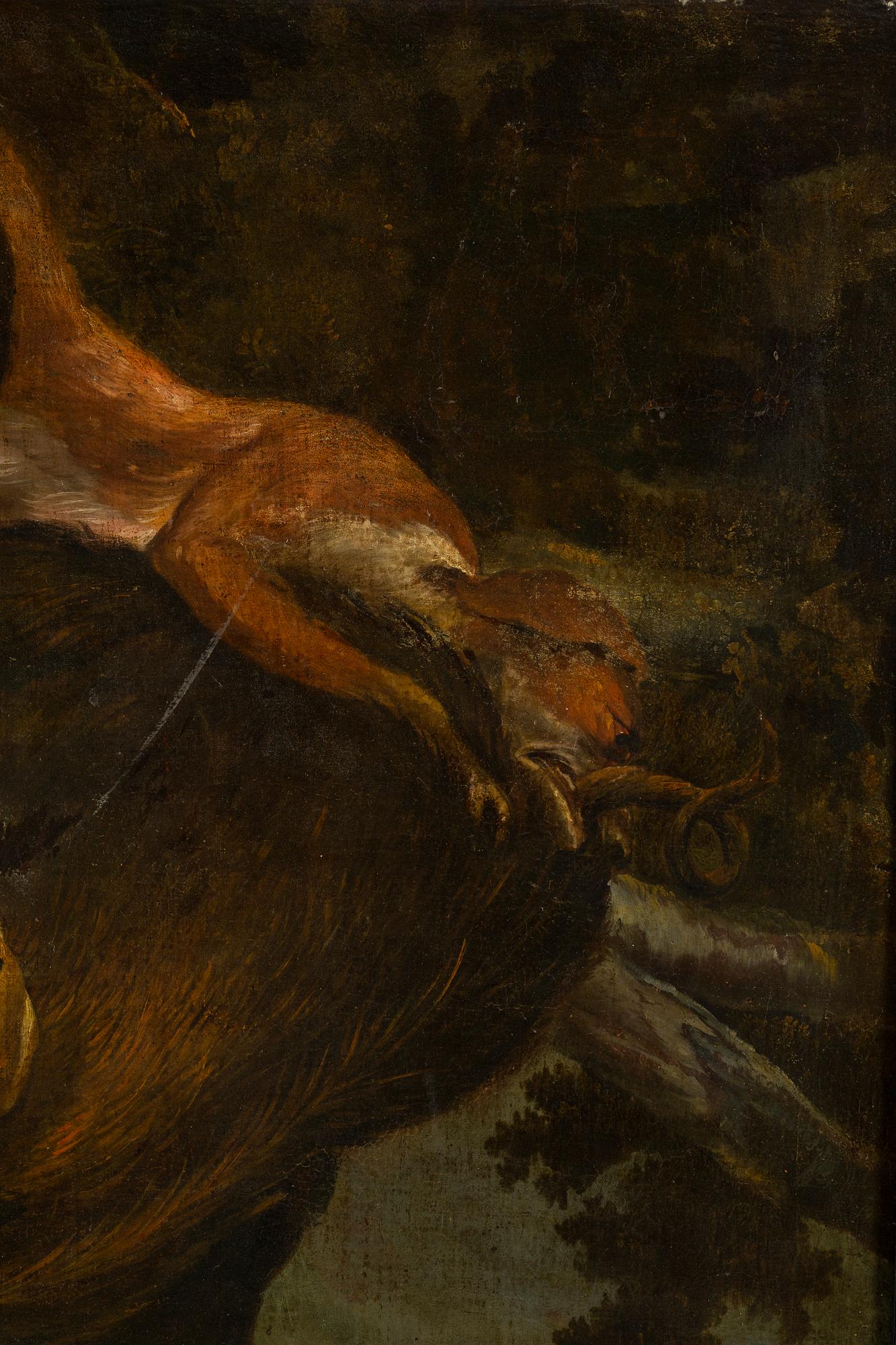 PAUL DE VOS, oil on canvas.